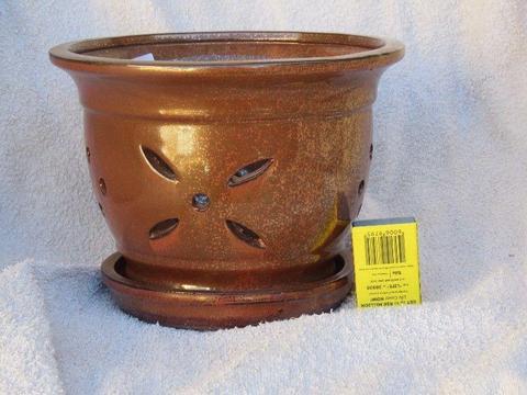 Ceramic Orchid Pot Plant Holder