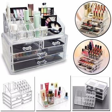 Clear Jewelry Cosmetic Storage box 4 Drawer BULK ORDERS GET DISCOUNTS
