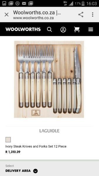 LAGUIOLE 12 piece Cutlery Set - BARGAIN