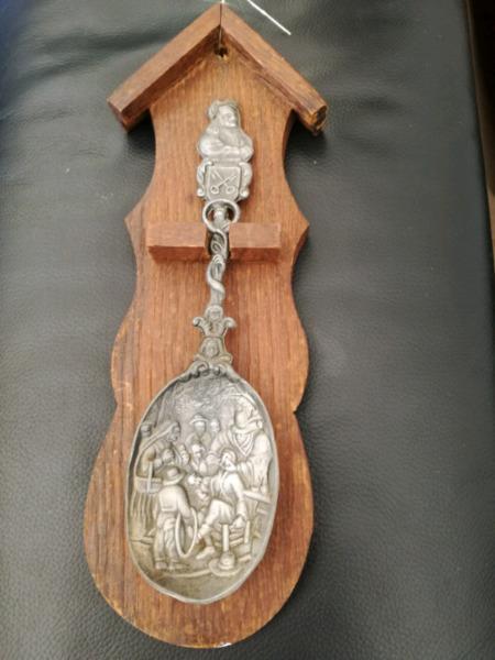 Antique spoon on stand decoration