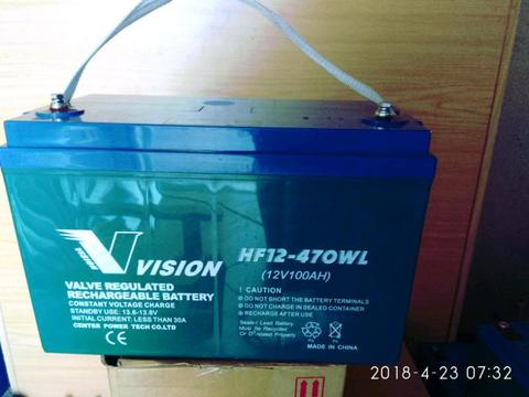 Vision 100Ah 12V AGM,GEL batteries on special