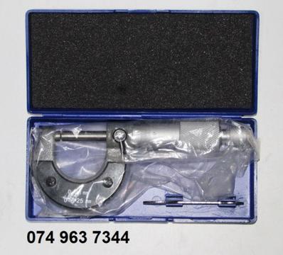 Tork Craft 0 - 25mm Manual Outside Caliper Micrometer*NEW*