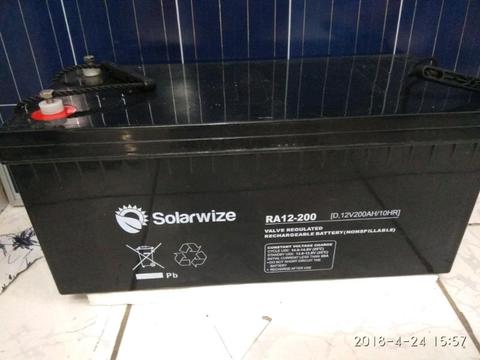 200ah 12V GEL solar batteries on special