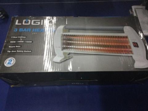 LOGIK 3BAR HEATER NEW IN BOX