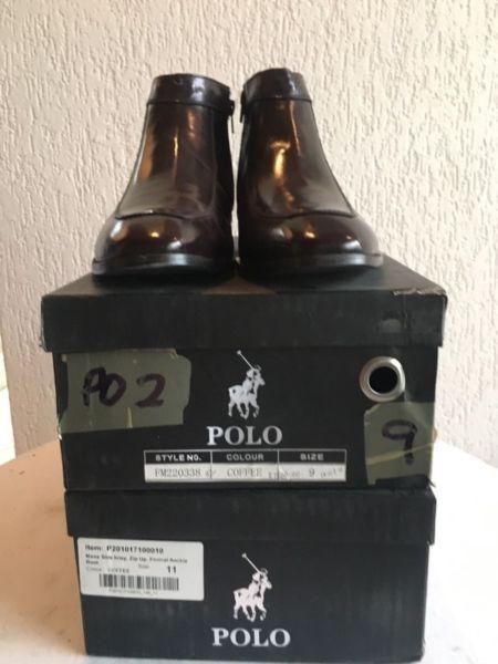 Polo Boot, zip up, colour coffee. (1 only) sizes , 11