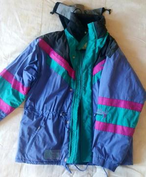 80s Vintage Skii Multi Patterned Jacket
