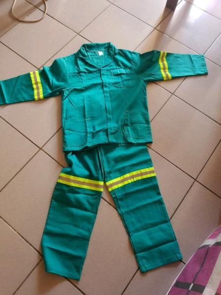 2pc overalls with reflector tape