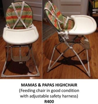 Front Baby Carrier / Pouch, Highchair / Feeding Chair & Potty Training Seat