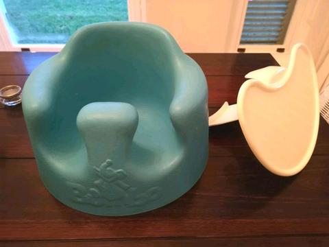 Cute Baby Bumbo and tray table in Blue