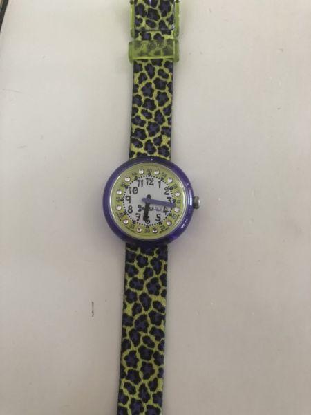 Swatch watch for little girl