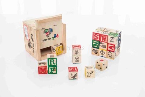 ABC 27 WOOD BLOCK PIECES- EDUCATIONAL GAMES