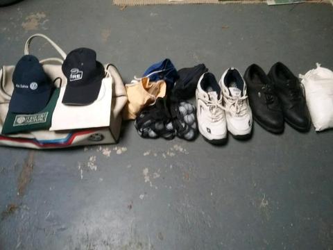 Golf items, shoes etc