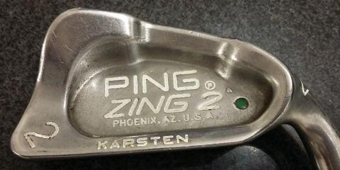 *RARE* 2 IRON- PING ZING 2 KARSTEN- GREEN DOT- GOLF CLUB-TWO / DRIVING IRON