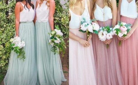 Bridal tulle skirts in any colour and size in short or long