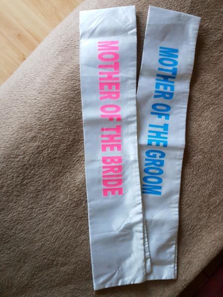 Mother of the Bride & Mother of the Groom Sash