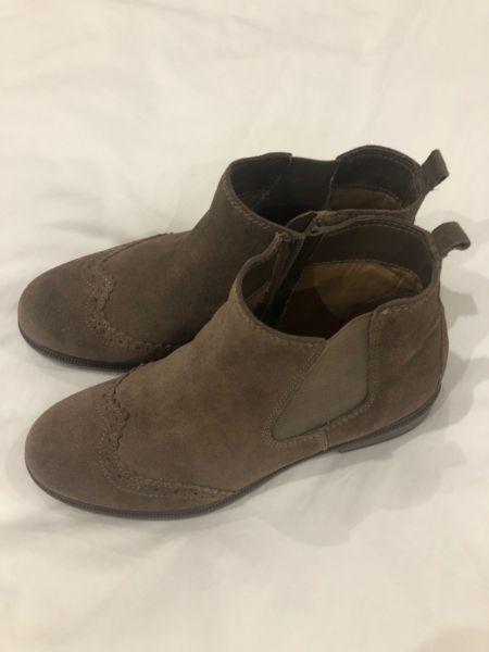 Hotter suede ankle boots shoes