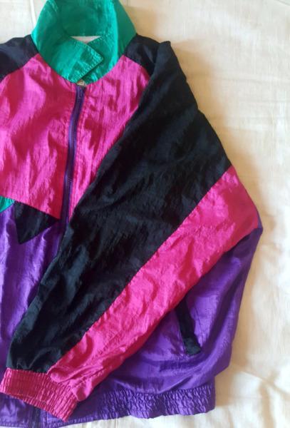 80s Vintage Multi Coloured WindBreaker Jacket