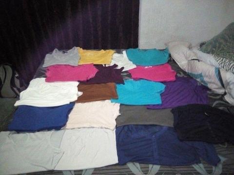 Ladies sz med bundle of tees