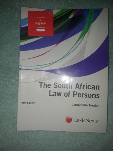 The south african law of persons 5th edition 2017