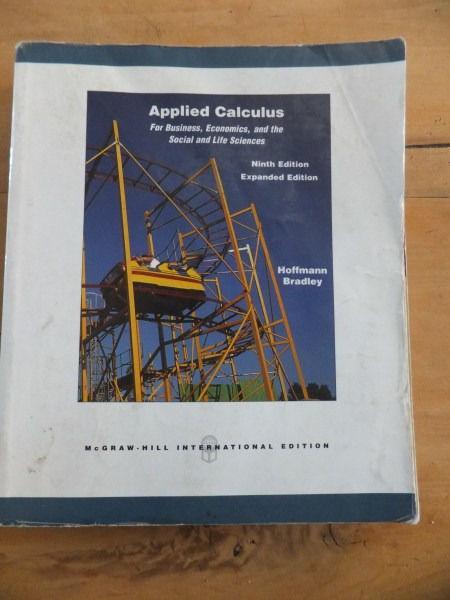 Applied calculus for Business, Economics, and the Social and Life Sciences by Hoffman & Bradley