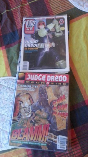 JUDGE DREDD R10 EACH. 20 TO CHOOSE FROM