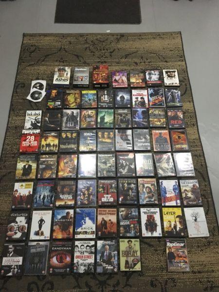 Selection of 67 DVDs