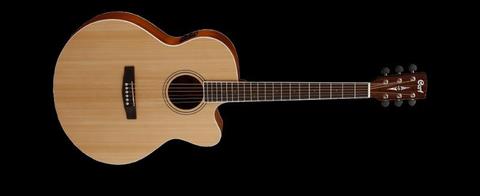 CORT CJ1FNS, Acoustic Electric Guitar,Solid Top,Fishman Preamp