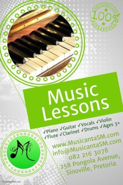 Music Lessons at Musicanta - The School of Music in Sinoville