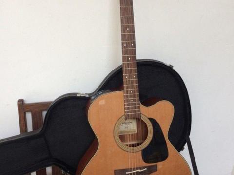 Guitar acoustic electric like new takamine jumbo