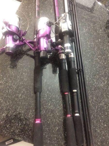 2 Fishing rods. + 1 more Fishing rod body