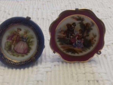 Beautiful Limoges miniature plates