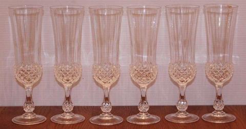 6 Vintage Ancenis Cristal D Arques Crystal Glasses