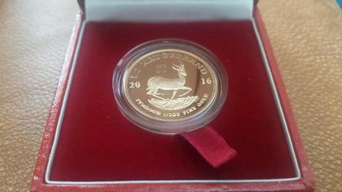 Limited Edition 90th Birthday of Queen Elizabeth II,Gold Krugerrand coin (1/2 ounce for sale)