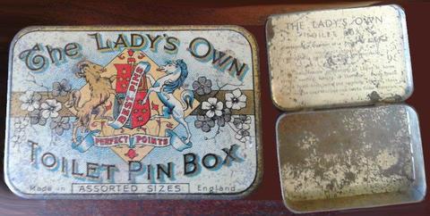 Antique - The Lady's Own Toilet Pin Box - Late 1800'S to Early 1900'S