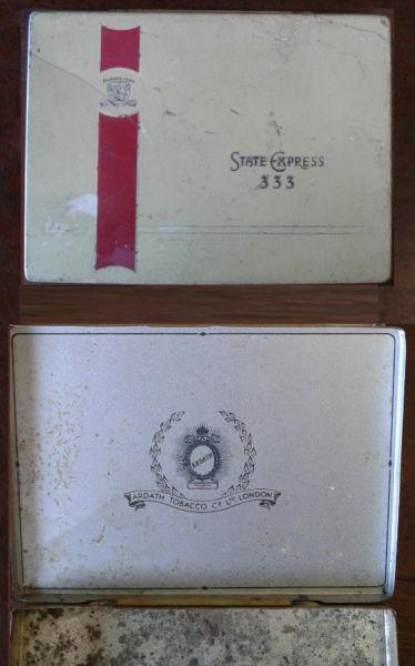 Vintage 'State Express 333' cigarette tin
