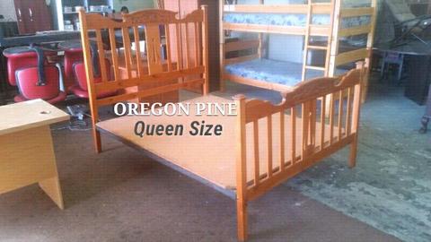 ✔ OREGON PINE Queen Size Bed Base