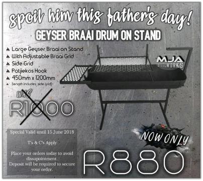 Father's day Special! Braai drum for only R880!