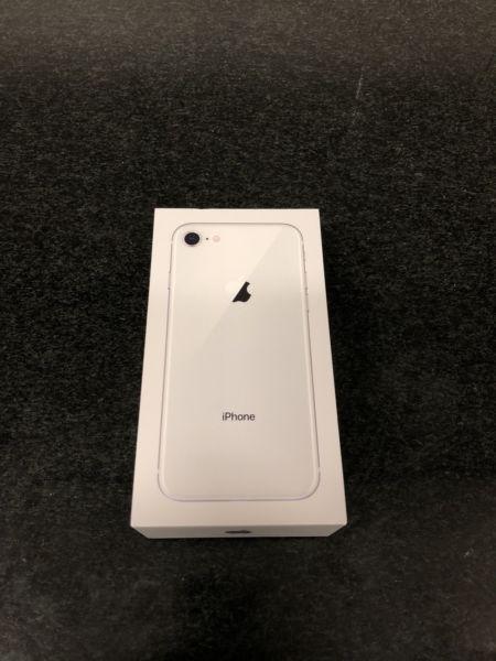 IPhone 8 64 gig silver- 12 months warranty- trade ins welcome (only iPhones)