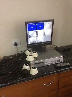 8 Camera Channel CCTV DVR, Monitor and 6 Color Dome CCTV Cameras for sale. Price is Negotiable