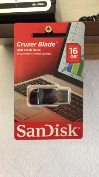 SANDISK CRUZER BLADE 16GB USB FLASH DRIVE ON SALE