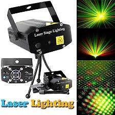 Mini LASER STAGE LIGHT - with Sound Control -Green Red Laser Stage Lighting - BRAND NEW