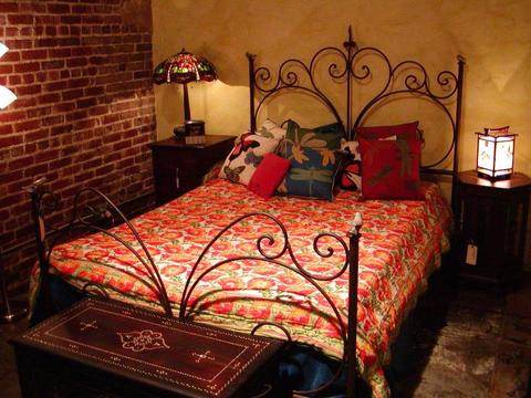 Wrought iron fancy double bed