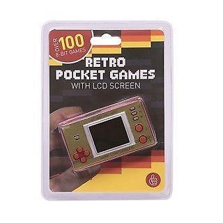 RETRO POCKET GAMES CONTROLLER WITH LCD SCREEN - OVER 100 8-BIT GAMES