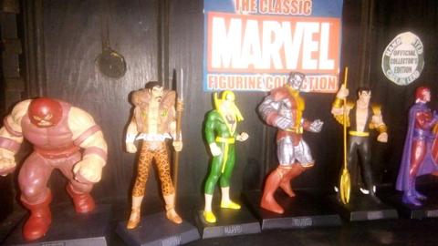 Marvel super heroes in lead hand painted