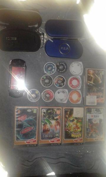 Psp with games for PlayStation 2 swap with two controllers