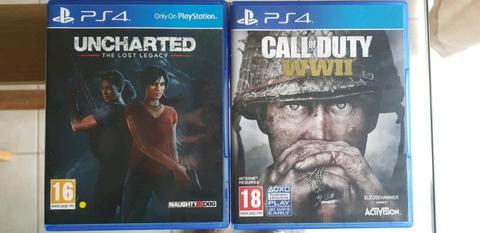 Call of Duty WW2 + Uncharted:Lost Legacy PS4