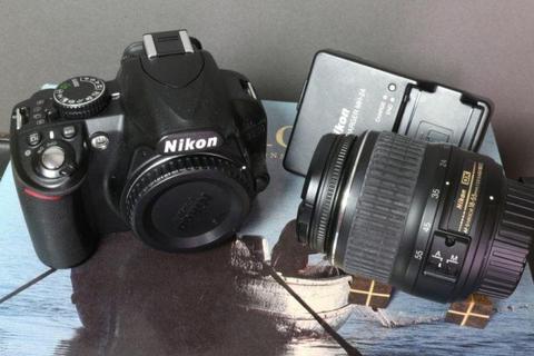 Nikon D3100 with 18-55mm G ED lens