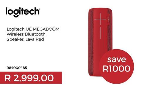 Logitech UE MEGABOOM Wireless Bluetooth Speaker - Lava Red