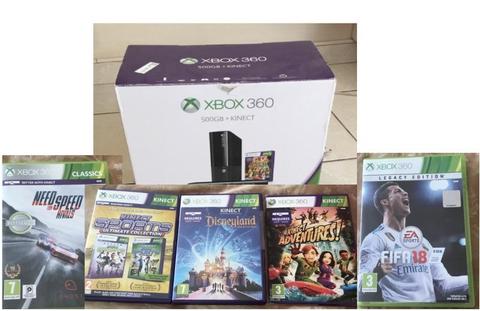 XBOX 360 + Kinect + Games