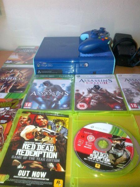 Later version Xbox 360 500Gb with 9 games for sale